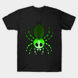 Colorful Cartoon Tarantula (Green) T-Shirt